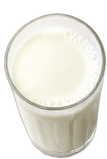 Tall glass of milk